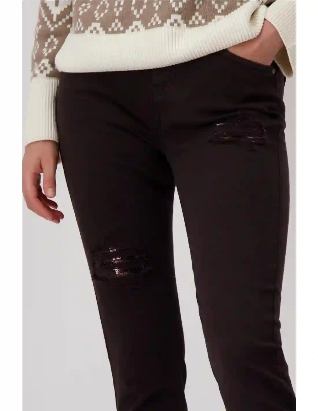 Monarch pants worn chocolate brown