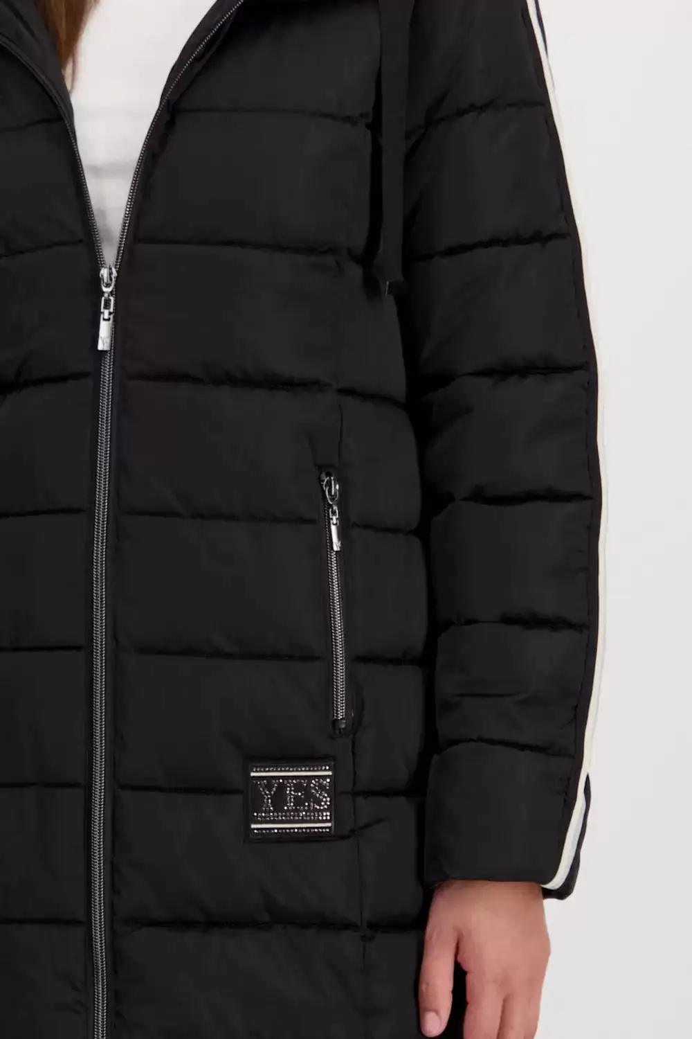 Parka de una sola mano de la mano negra - Imagen 4