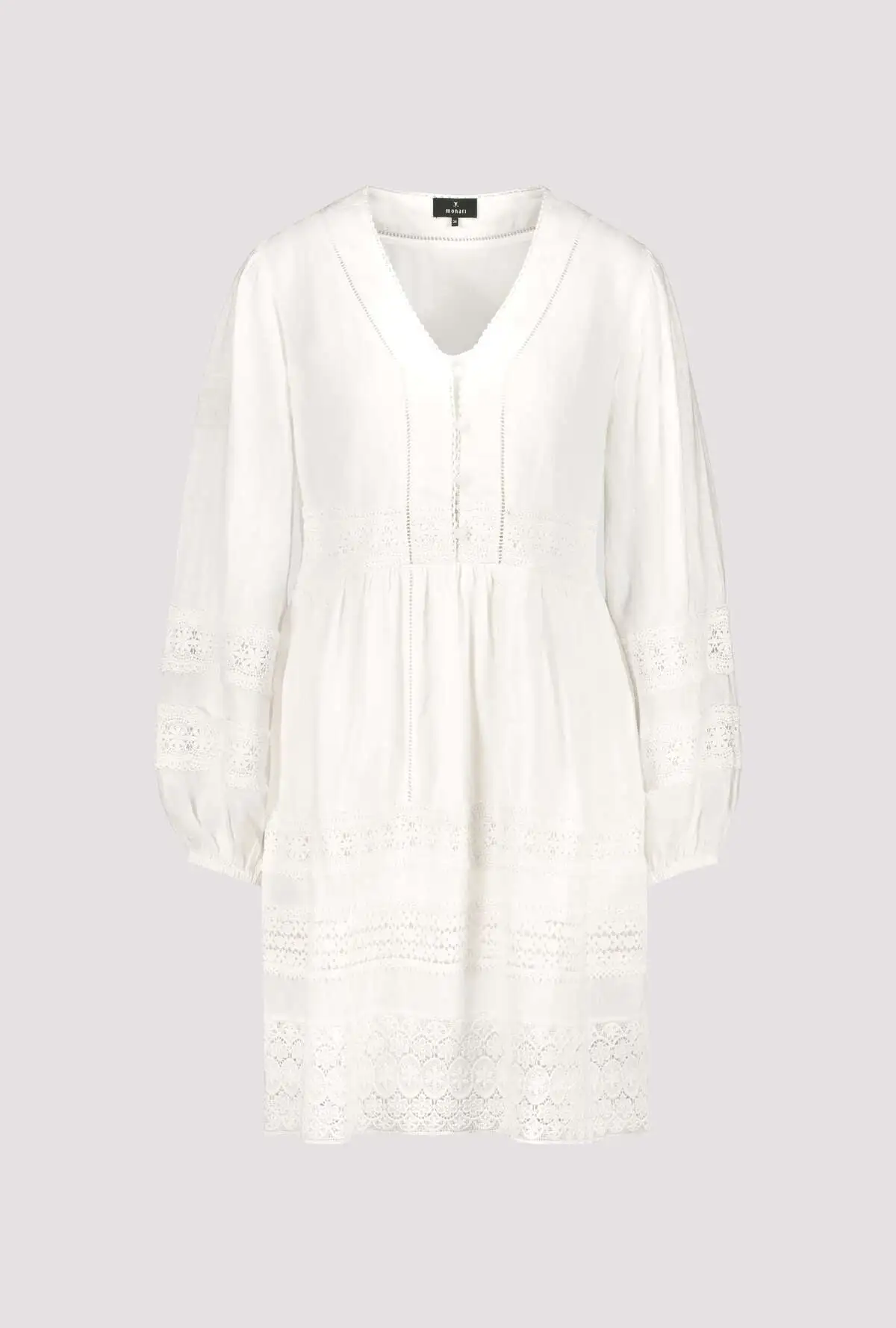 Vestido MONARI de hilo con encaje - Imagen 7