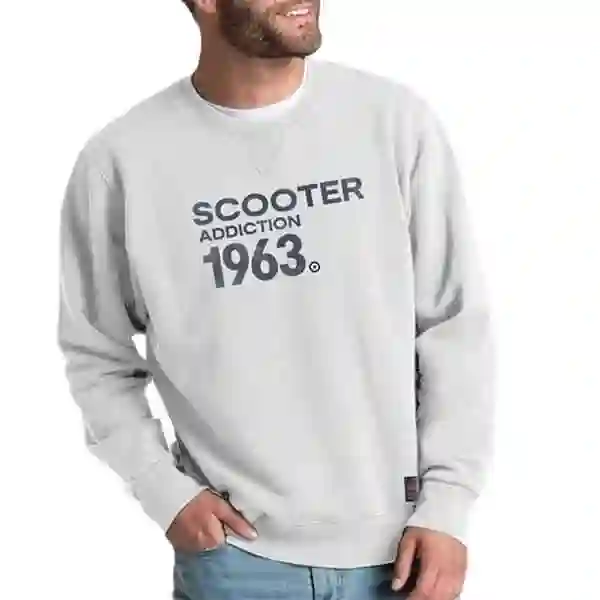 Sudadera Scooter Crew logo Crudo