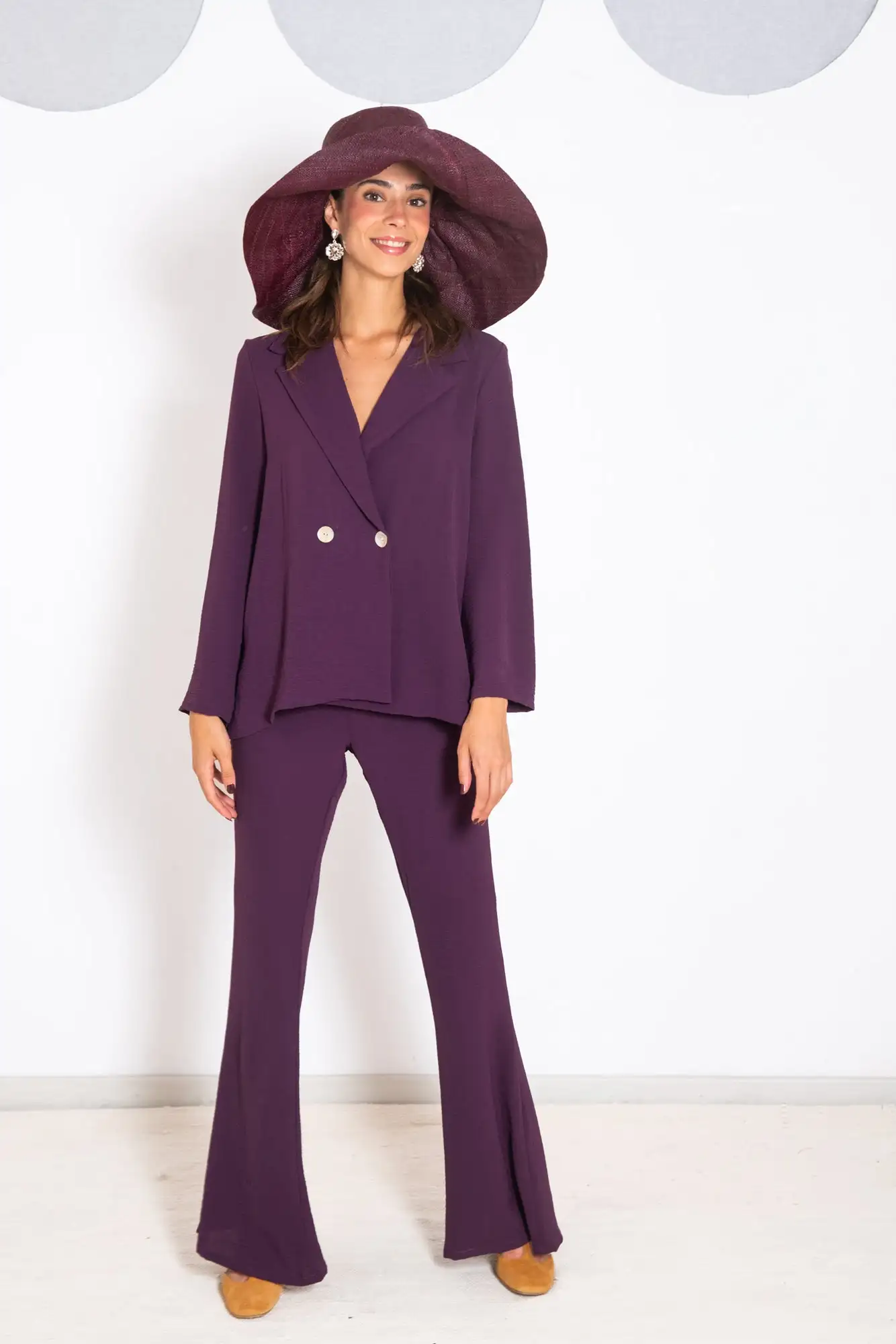 PANTALON FLORENCIA MORADO - Imagen 2