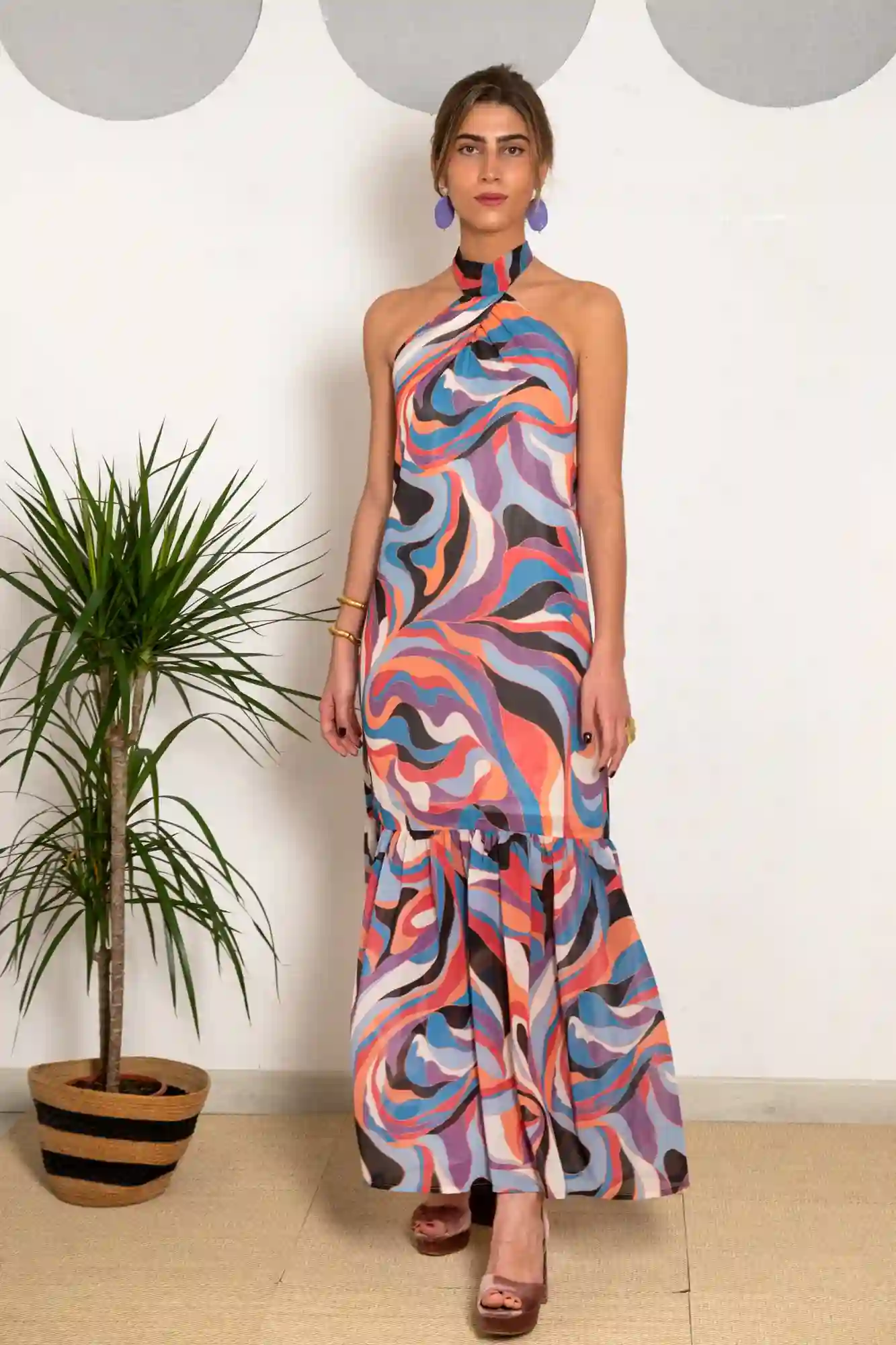 Santander print dress