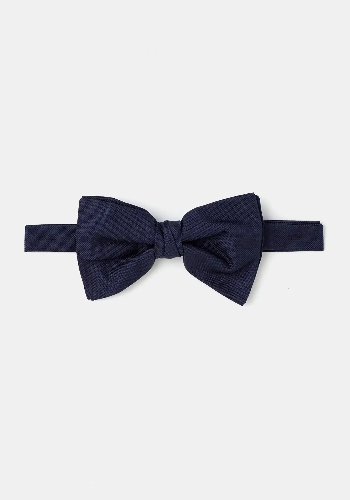 Navy blue bow tie