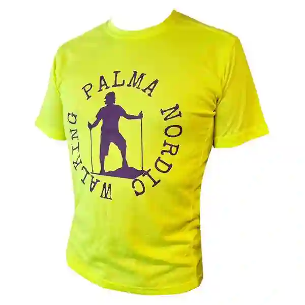 Camiseta técnica unisex amarilla Nordic Walking Palma
