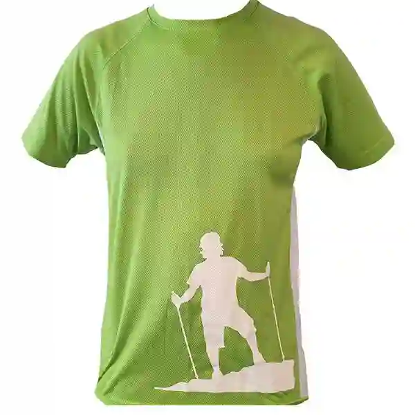Camiseta técnica unisex verde Nordic Walking Palma