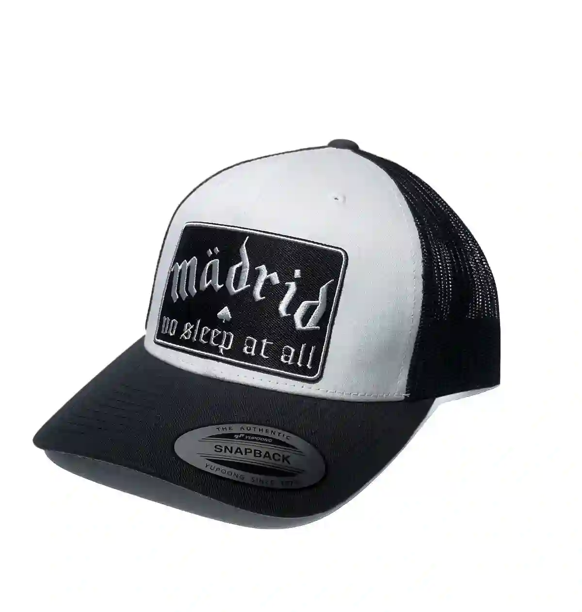 Trucker Madrid no dormir en blanco y negro - FBI
