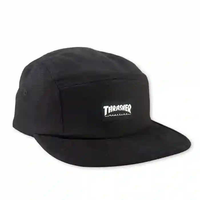 5 PANEL HAT Black- THRASHER