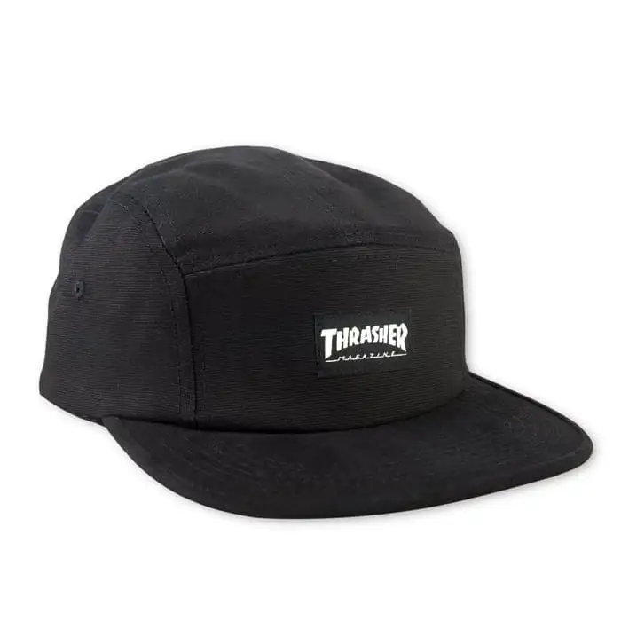 5 PANEL HAT Black- THRASHER