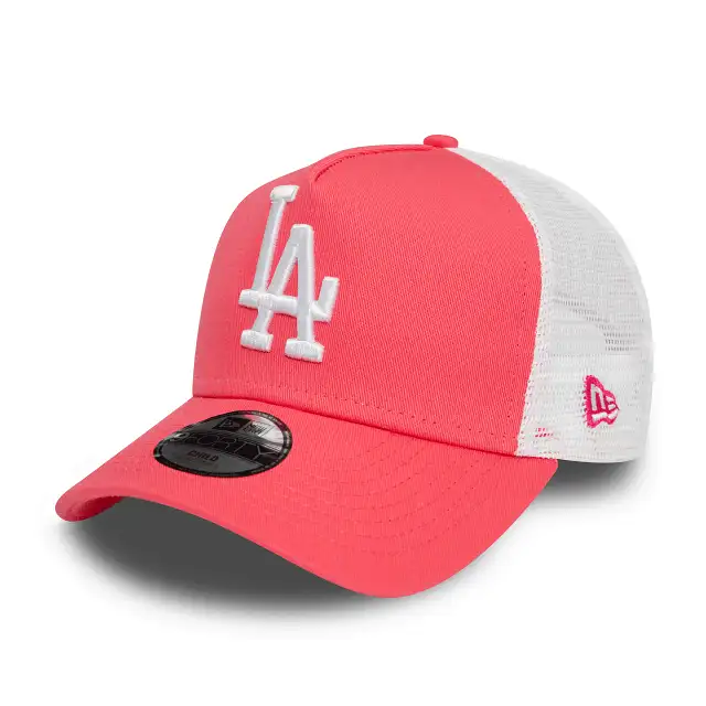 9Forty Child Trucker Los Angeles Dodgers Pink/White - Nueva era