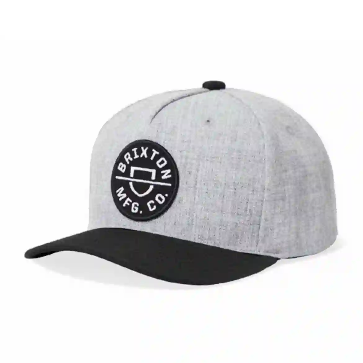 Crest C MP Snapback Heather Gray/Black - Brixton