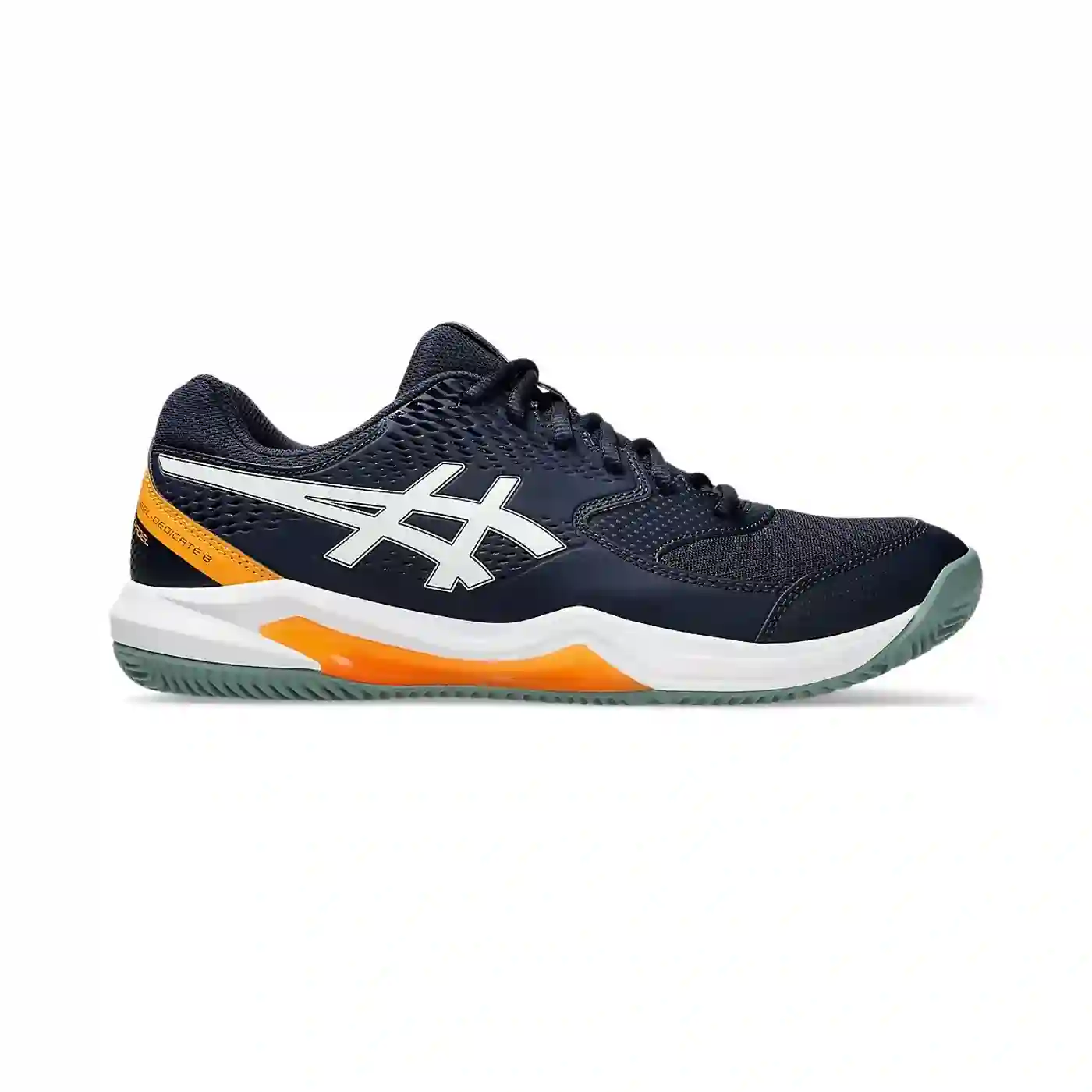Zapatillas Asics gel-dedicate 8 hombres medianoche blanco