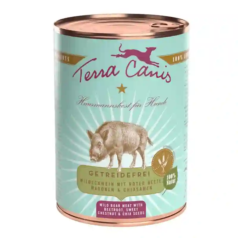 Terra Canis Jabalí Con Remolacha, Castañas y Semilla de Chía Grain Free (400gr)