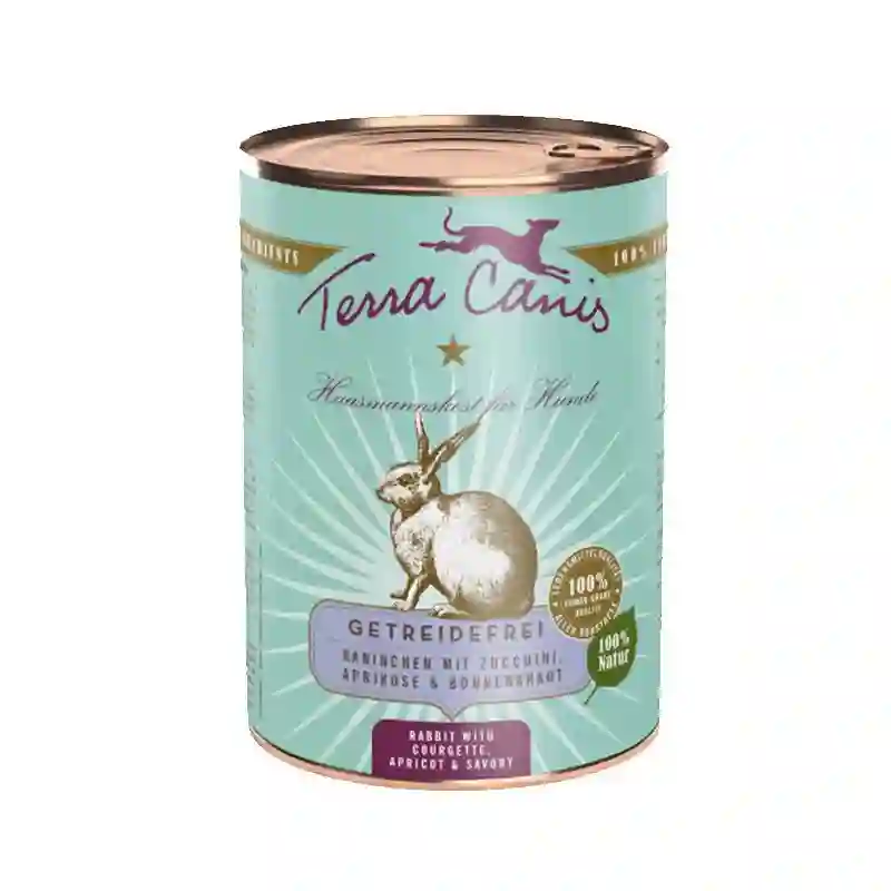 Terra Canis Conejo Con Calabacín, Albaricoque y Ajedrea 400 grs.