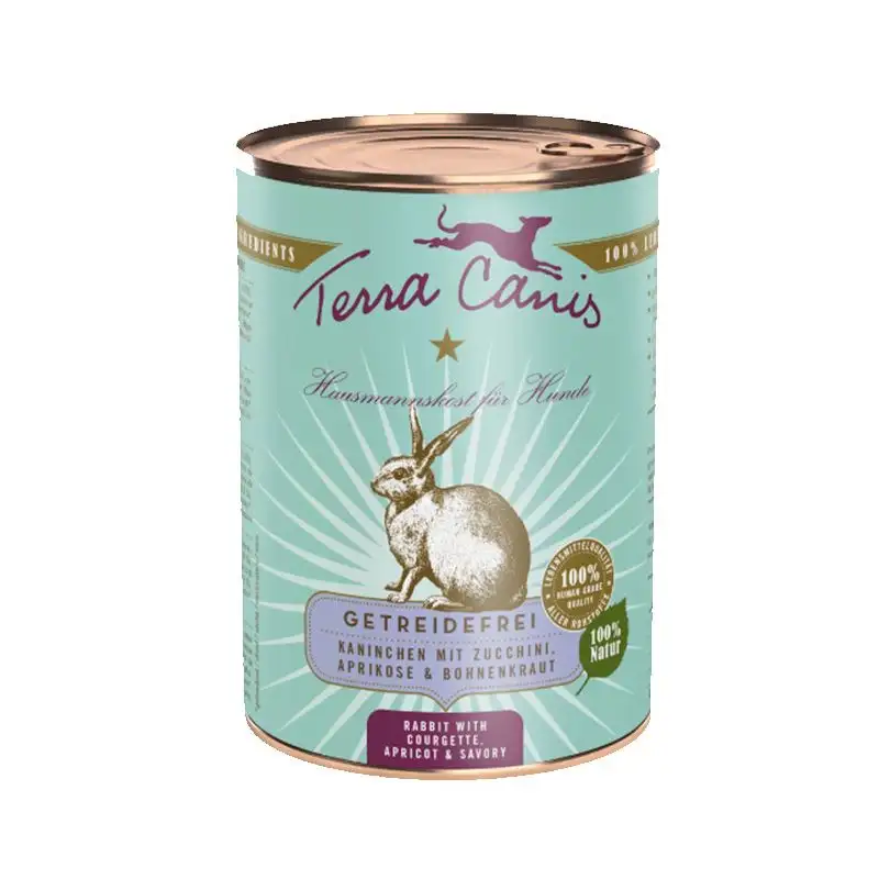 Terra Canis Conejo Con Calabacín, Albaricoque y Ajedrea 400 grs.
