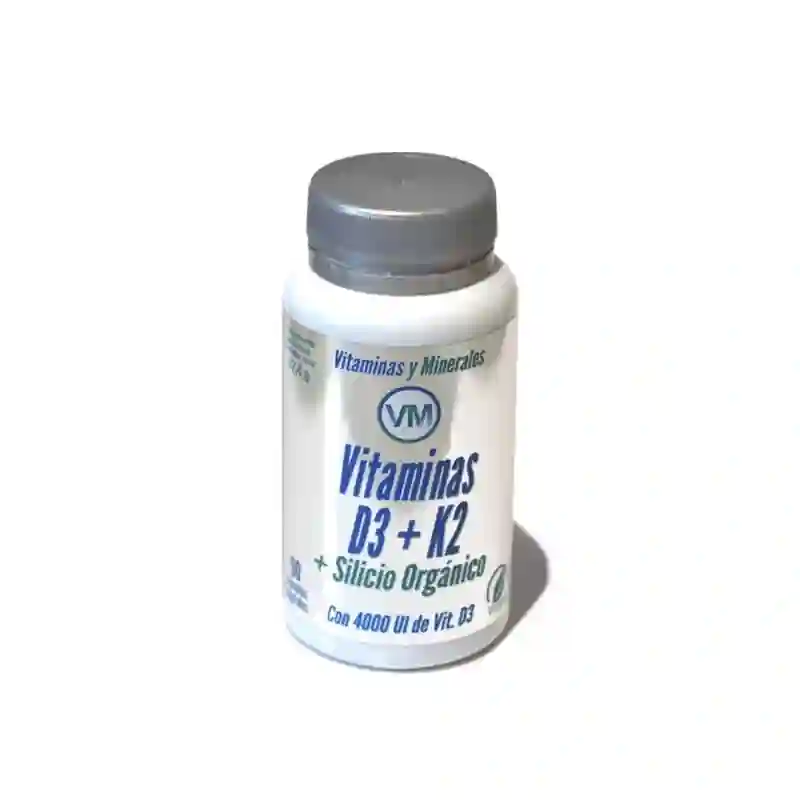 Vitamina D3 + K2 + Silicio Orgánnico Ynsadiet 90 Cápsulas