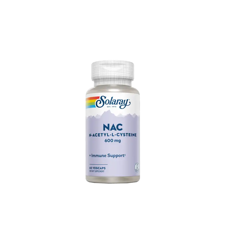NAC 600 mg (N-Acetil-Cisteina) Solaray 60 cápsulas