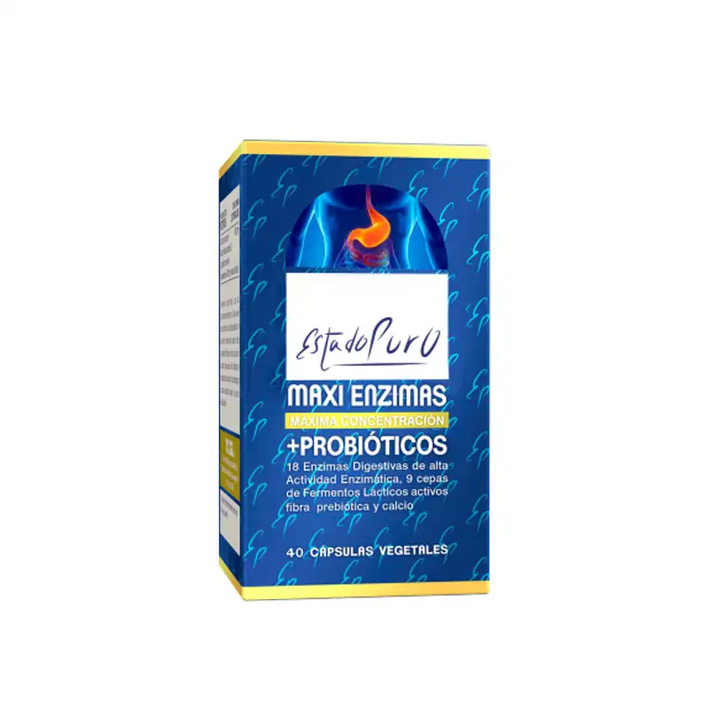 Maxi Enzimas con probióticos Estado Puro 40 cápsulas