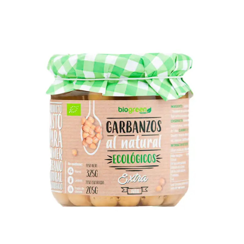 Garbanzos Biogreen 350 ml.