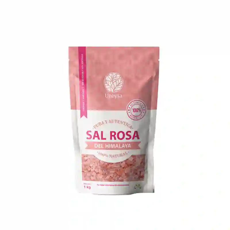 Sal rosa del himalaya gruesa Uneysa 1kg.