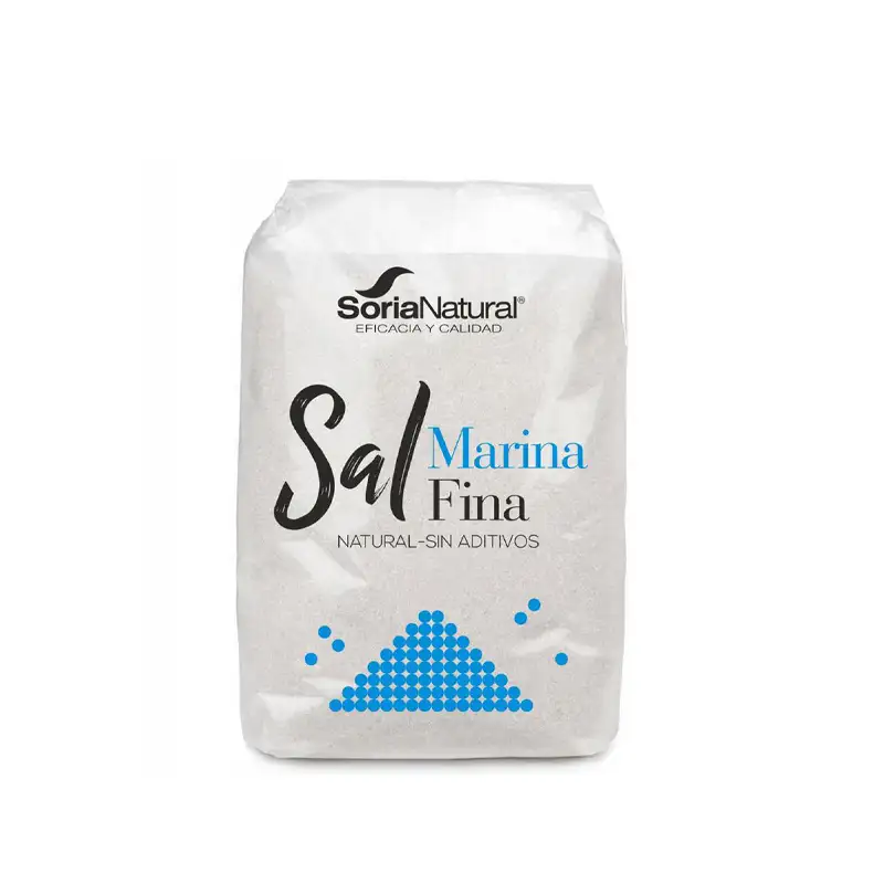 Sal marina fina Soria Natural 1 kg.