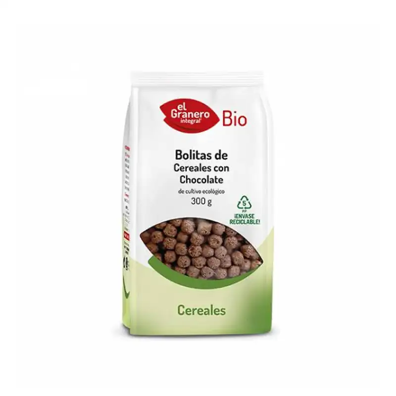 Bolitas de cereales con chocolate El Granero 300 gr.