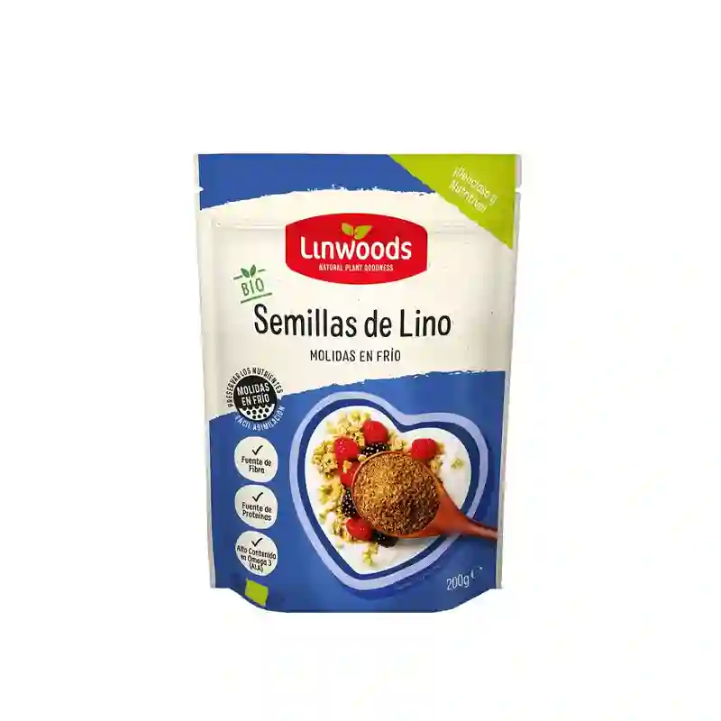 Semillas de Lino Molidas Linwoods 200 Gr.