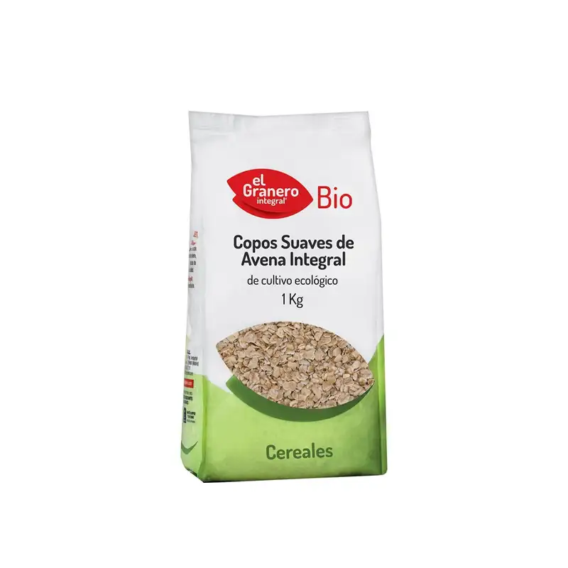 Copos Suaves de Avena integral El Granero 1 kg.