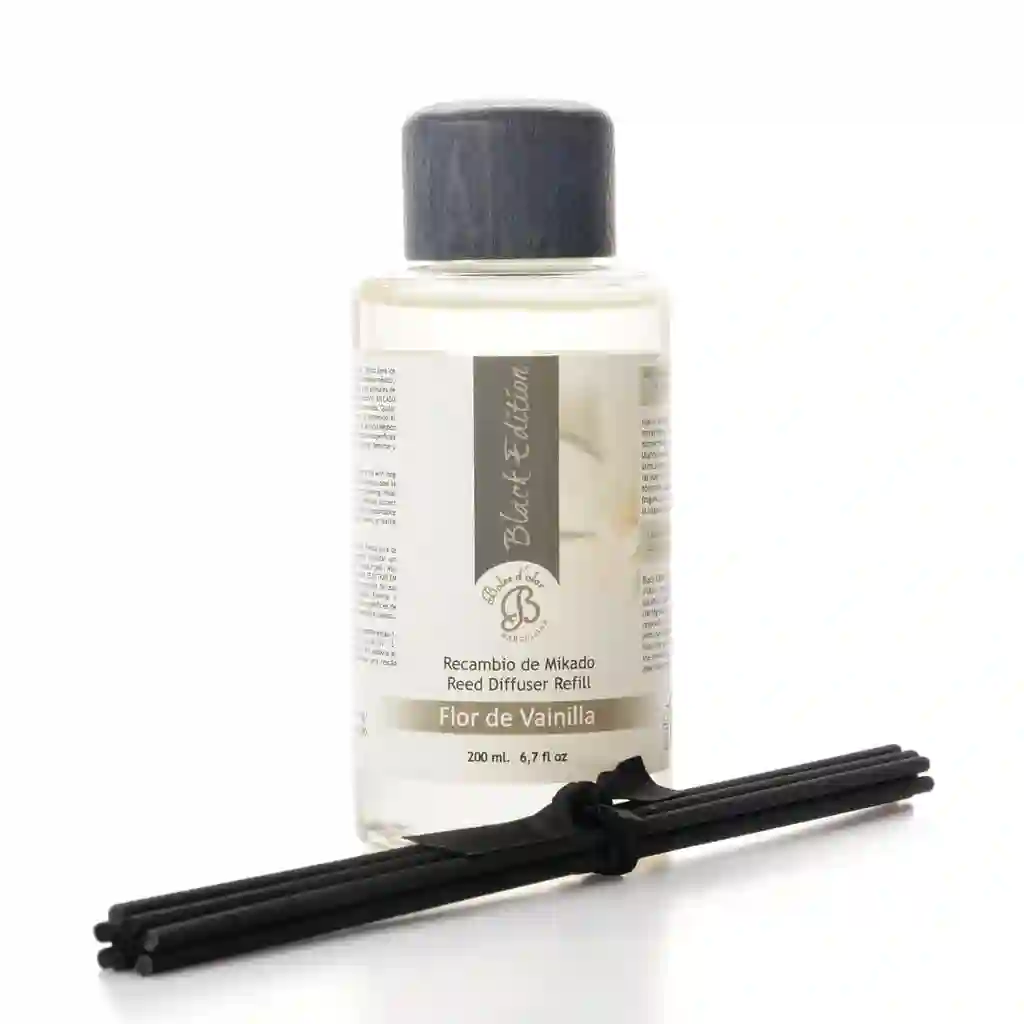 Boles D'olor Recambio Mikado Black Edition Flor de Vainilla 200 ml.