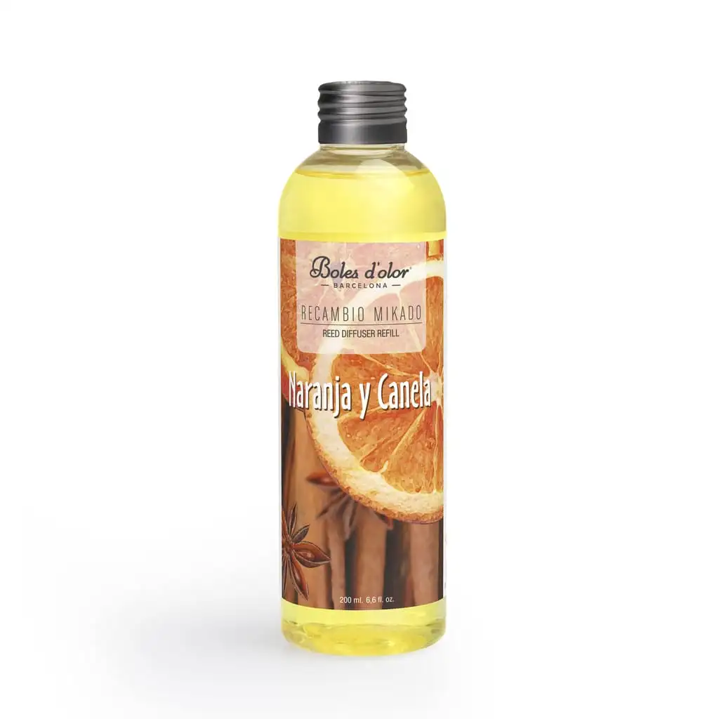 Boles D'olor Recambio Mikado Naranja y Canela 200 Ml.