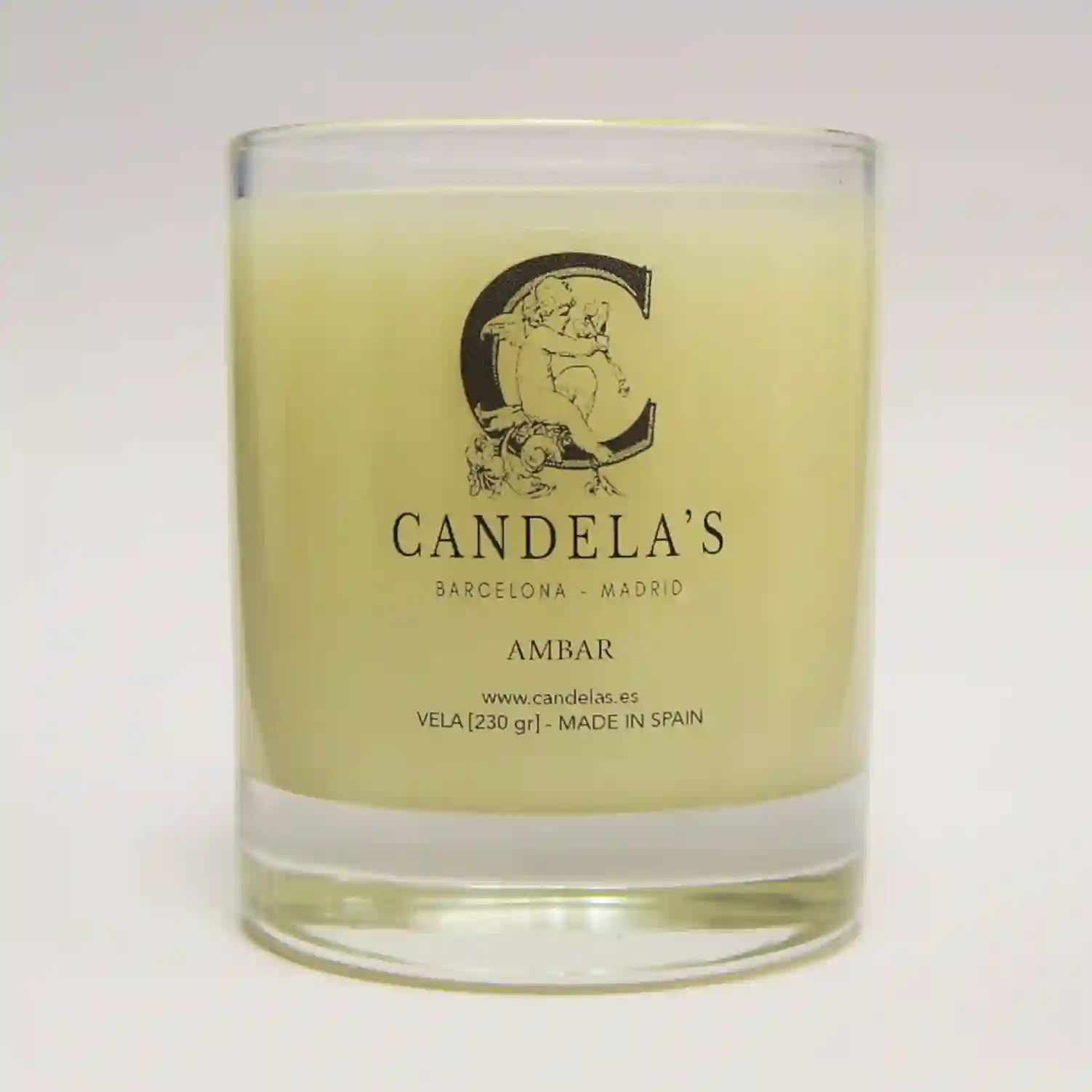 Amber flower candle