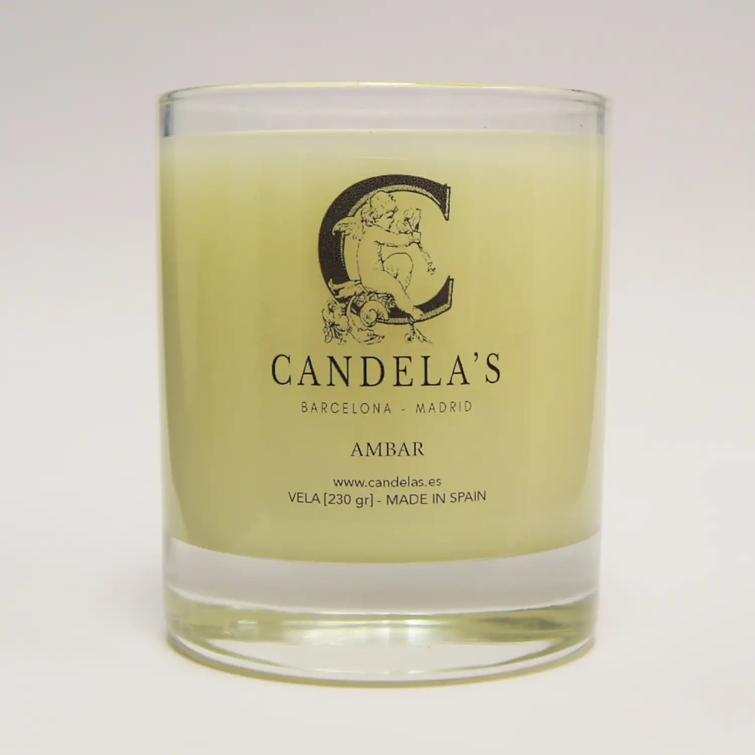Amber flower candle
