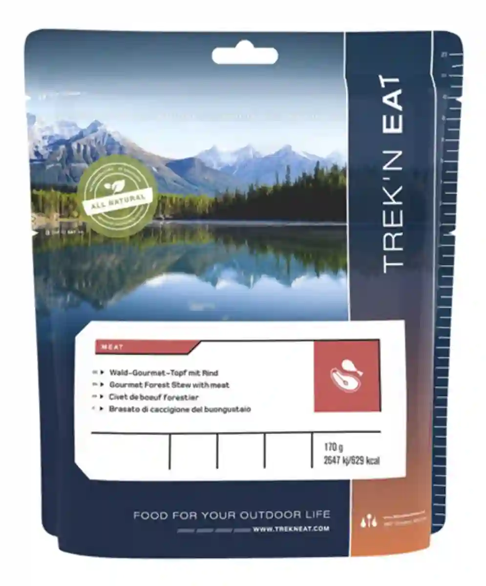 Comida liofilizada ternera con fideos trek'n comer