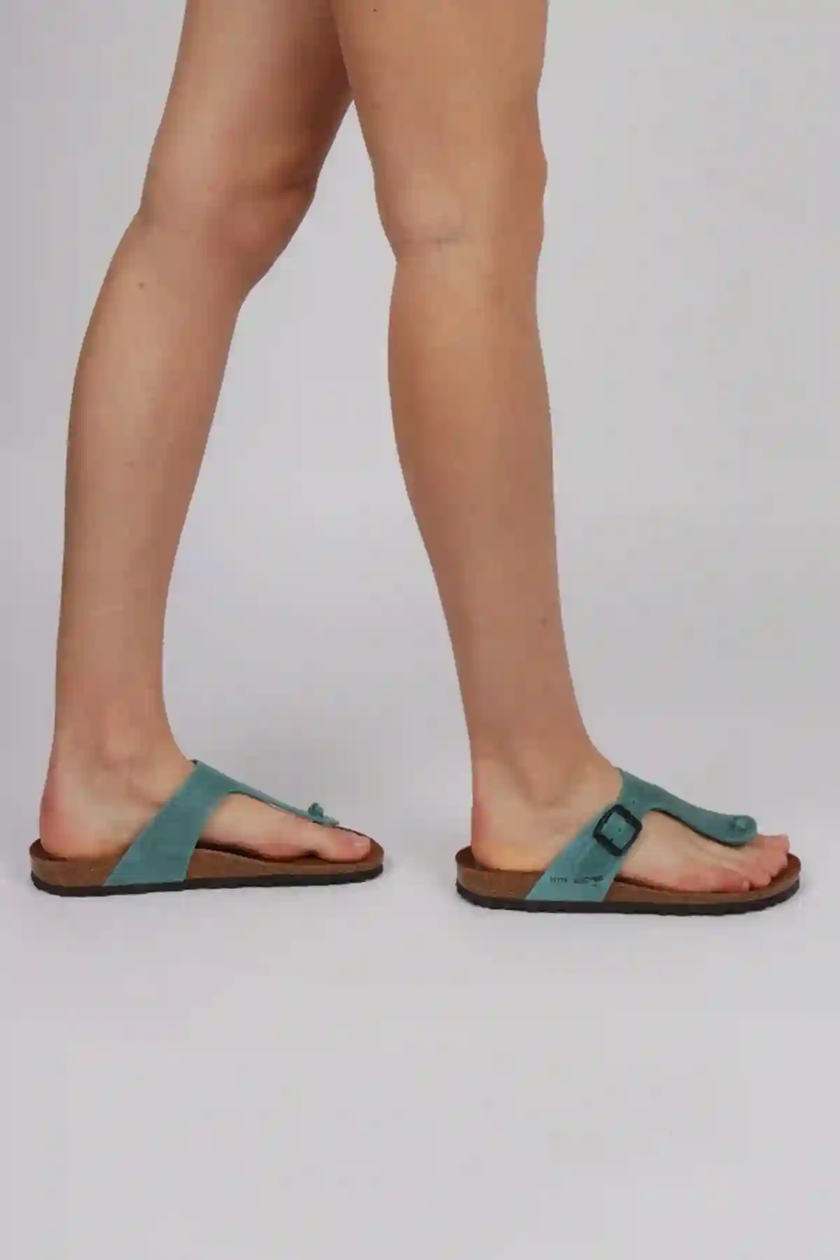 Sandalias Dedo Mujer Interbios Color Azul Tejano