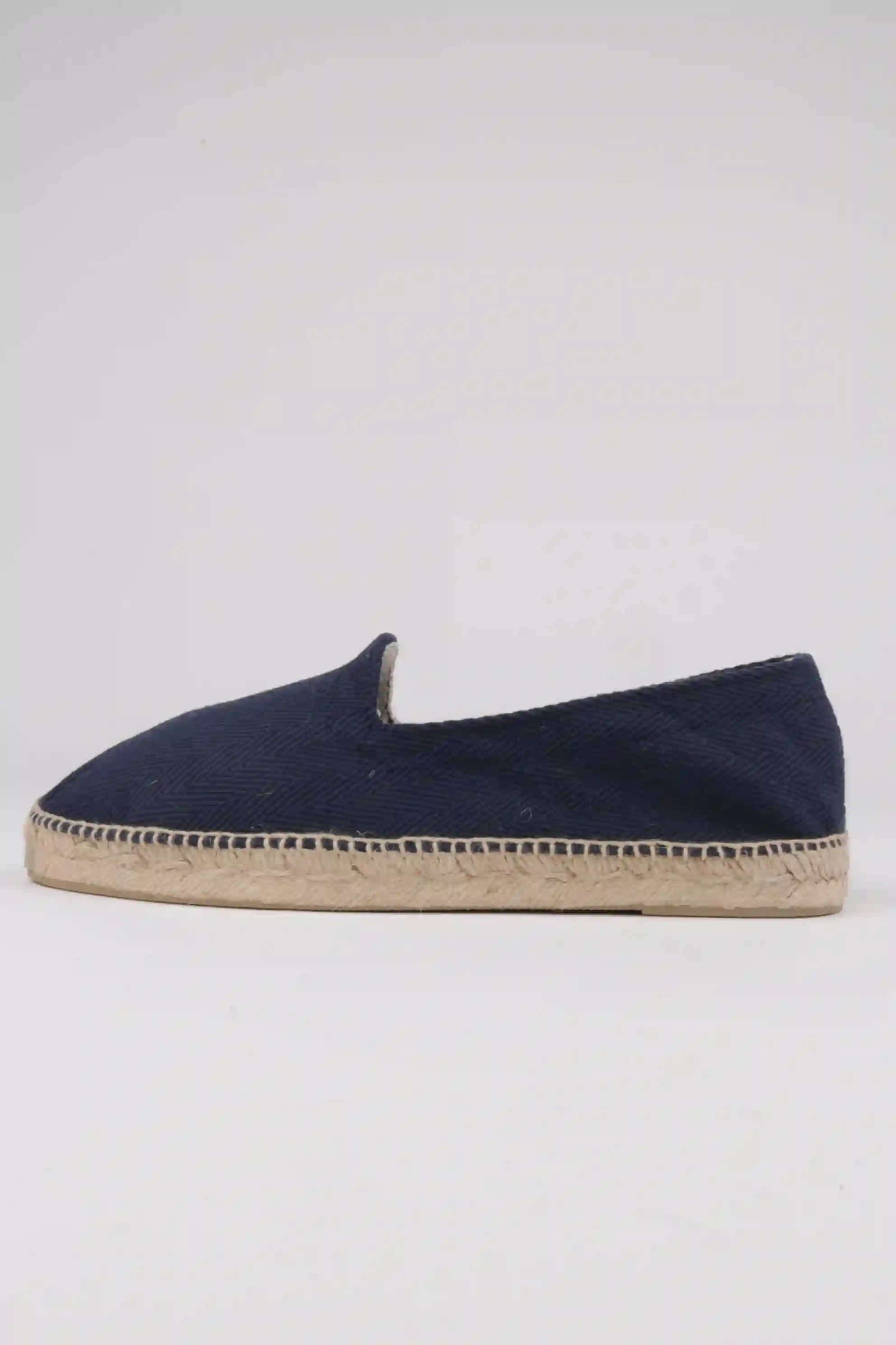 Alpargata hombre tejido espiga color azul