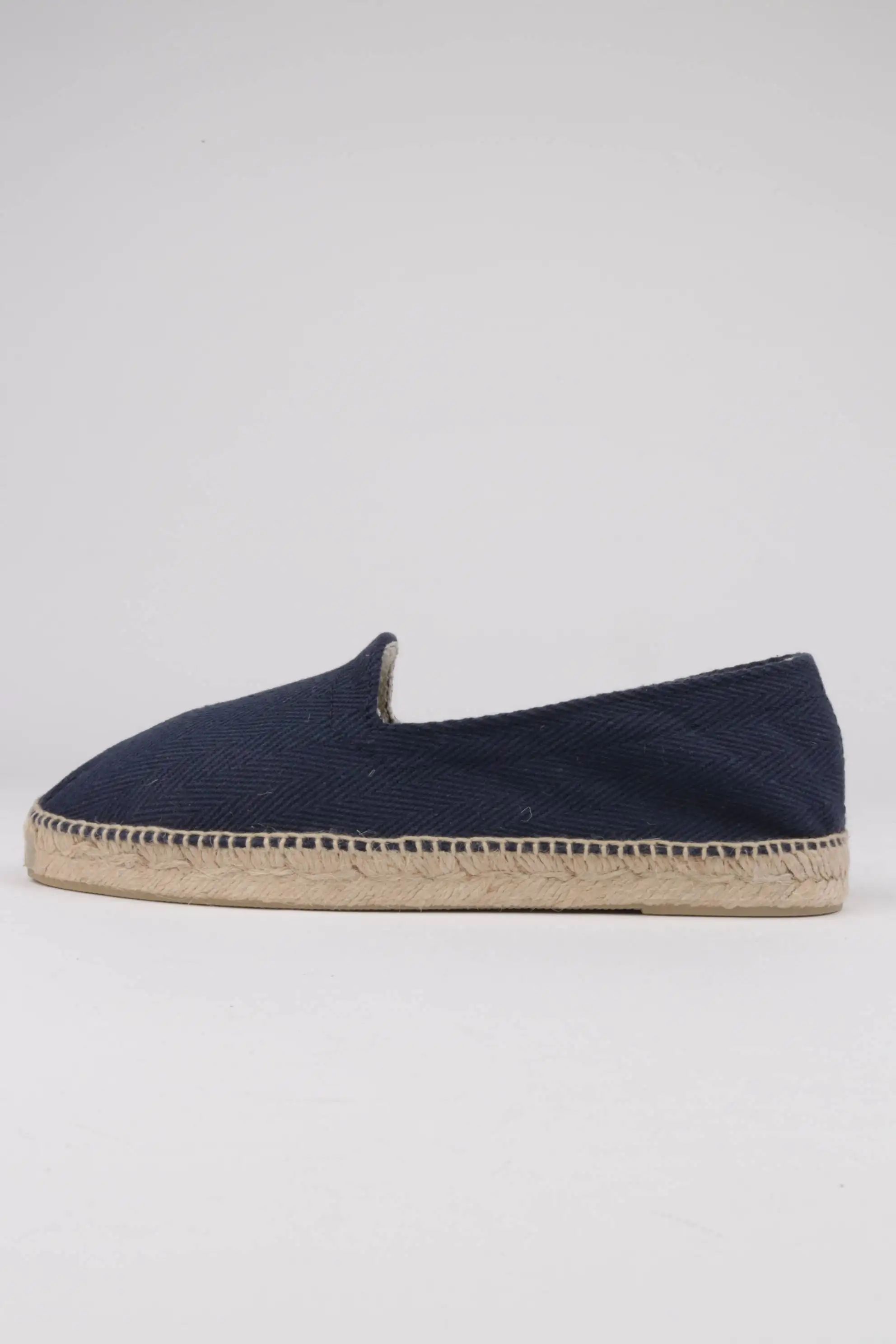 Alpargata hombre tejido espiga color azul