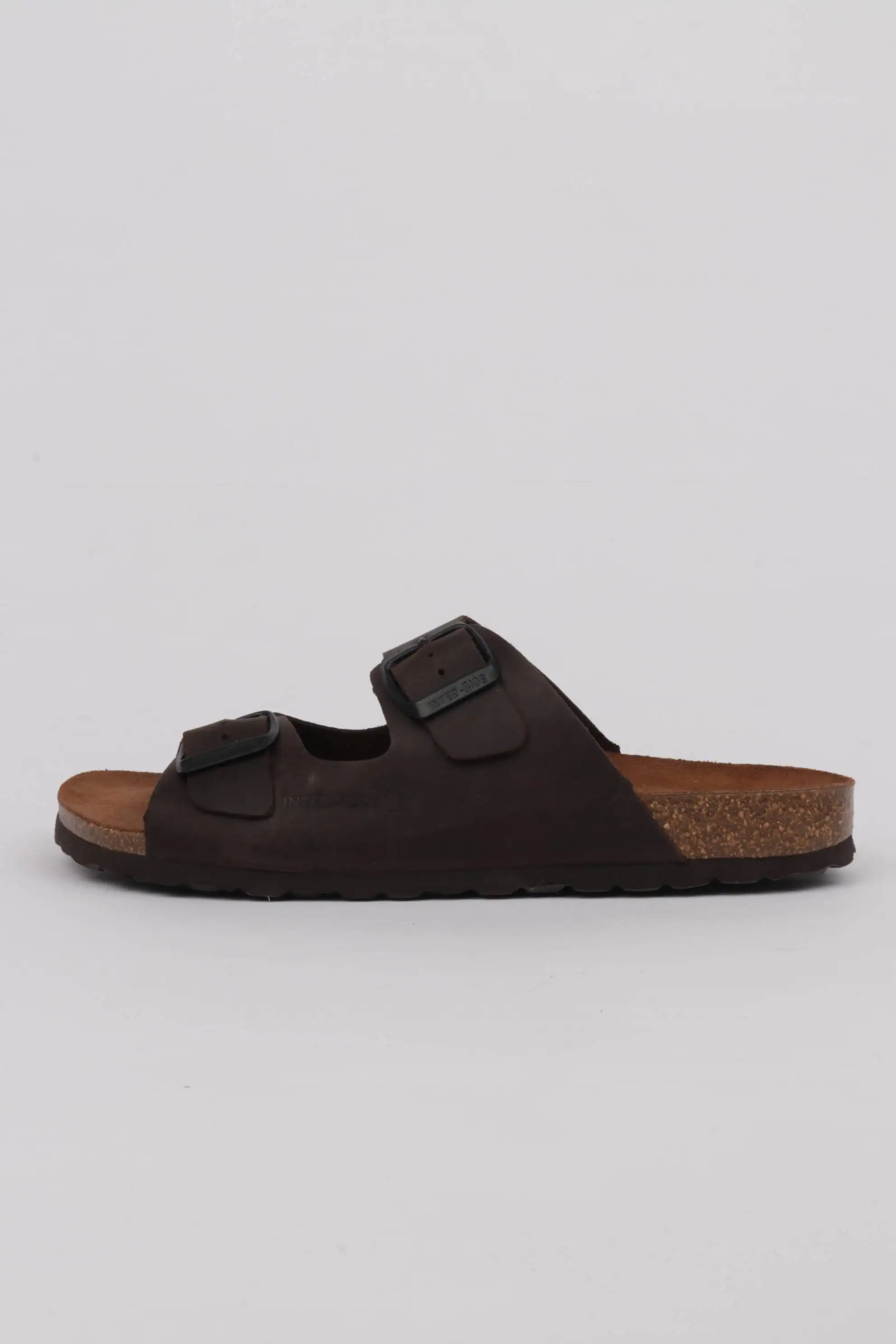 Chanclas Interbios Doble Hebilla Color Marrón