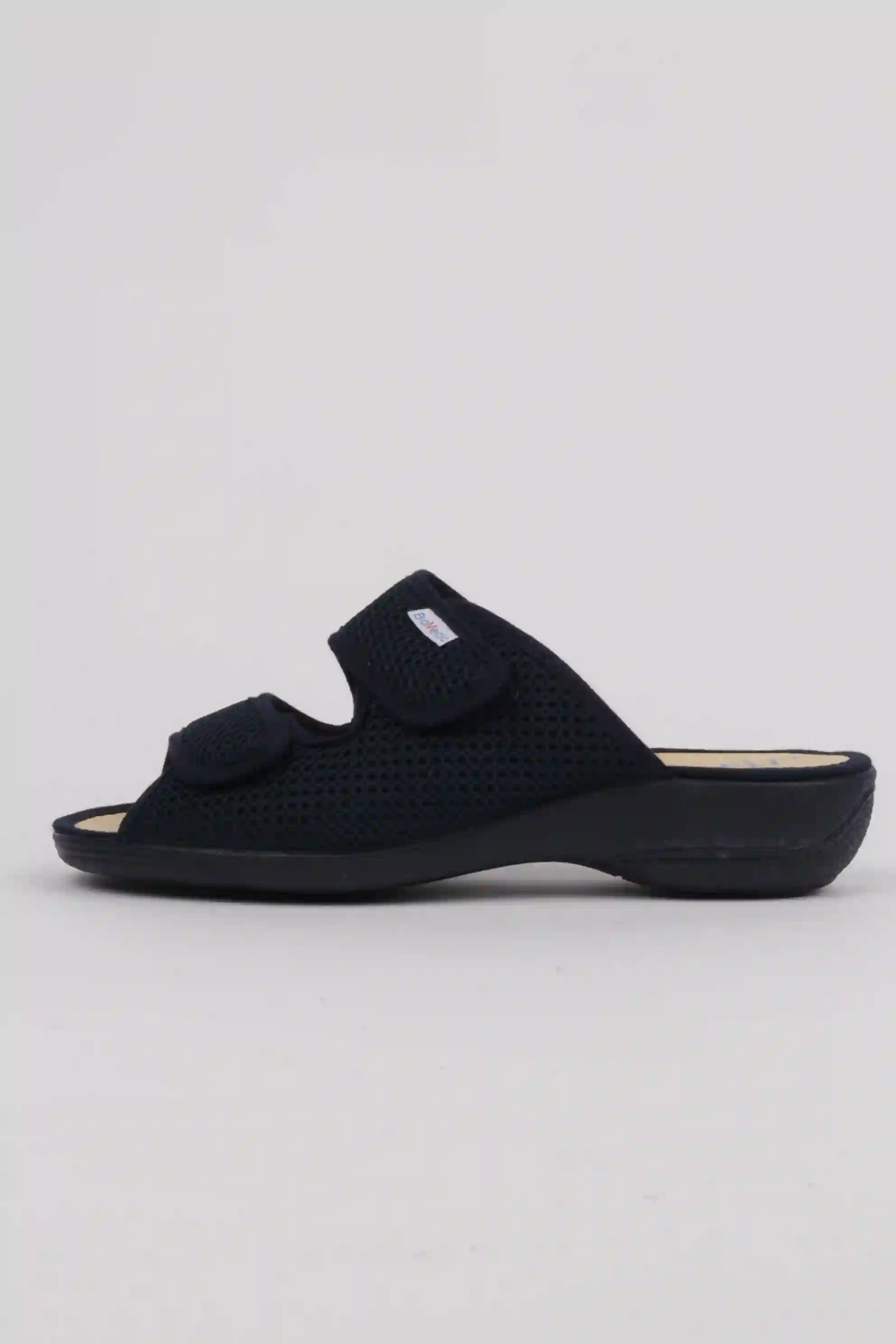 Zapatilla Con Doble Velcro Cabrera de Rejilla Azul