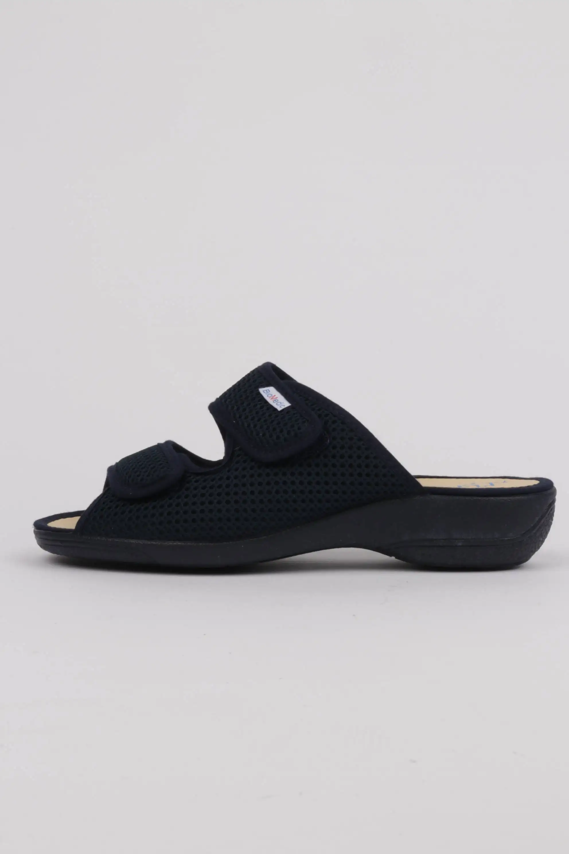 Zapatilla Con Doble Velcro Cabrera de Rejilla Azul