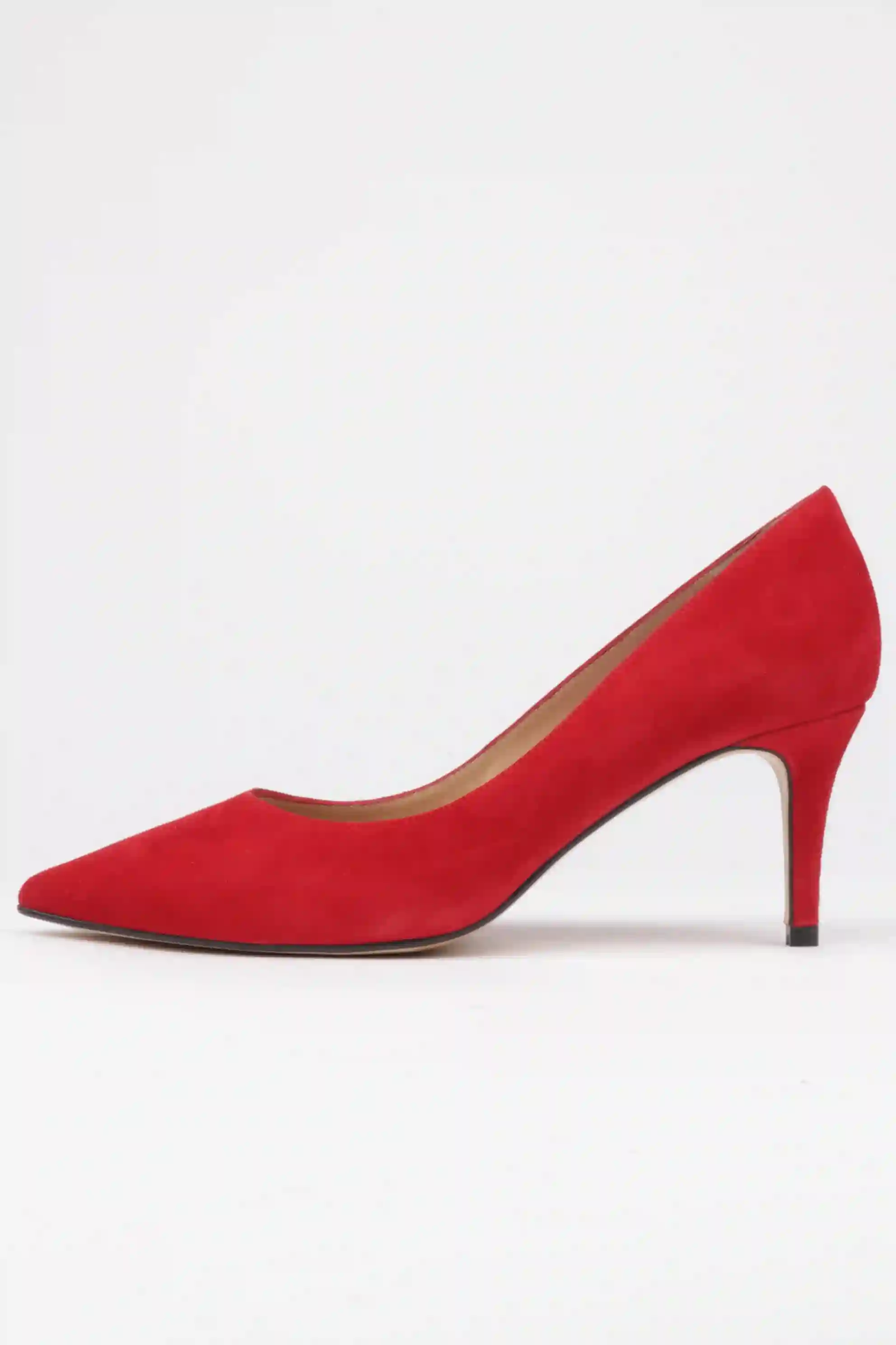 Zapatos de Salón Ante Rojo