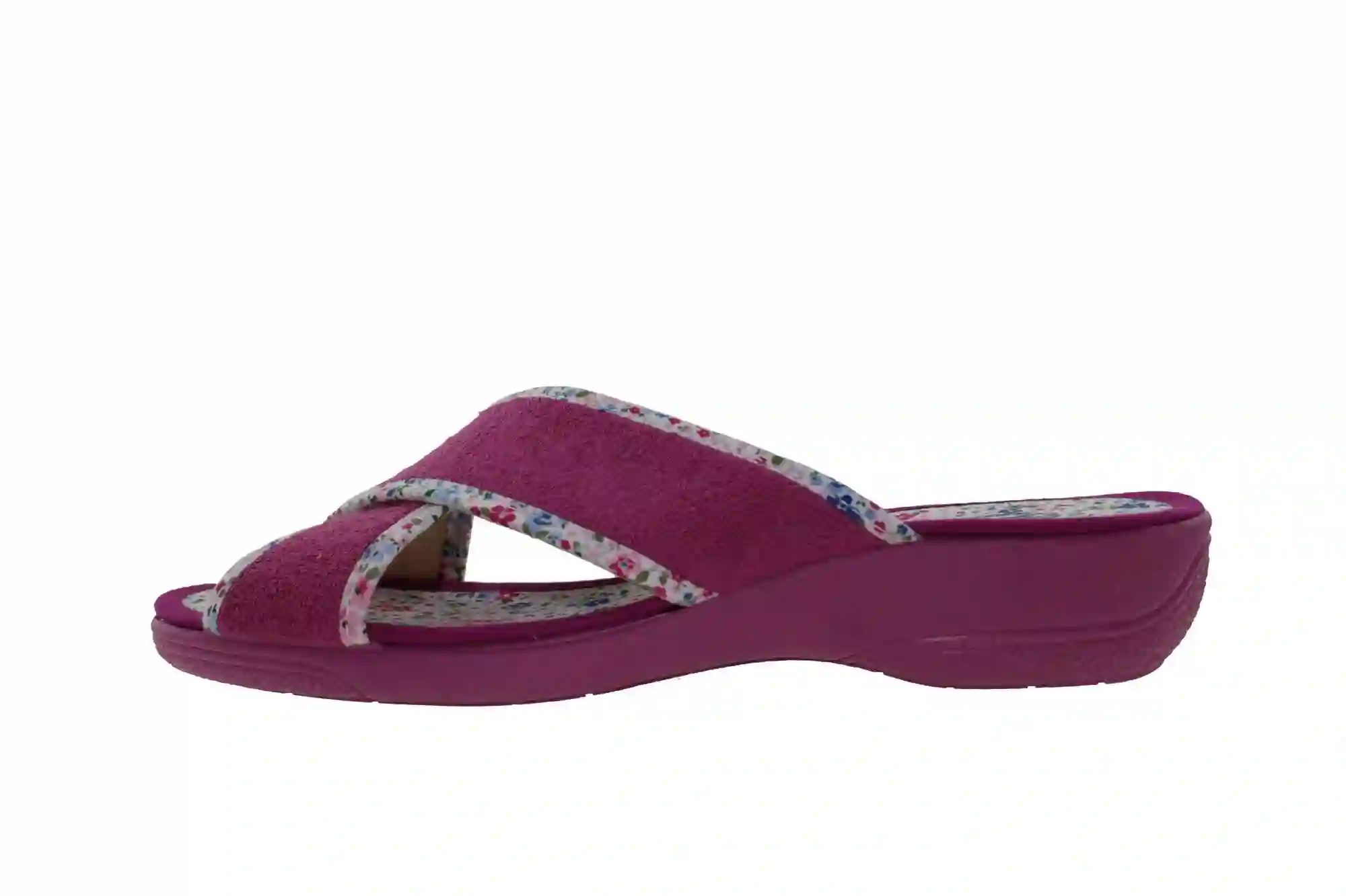 Zapatillas Tiras Cruzadas Rizo Color Fuxia Marca Cabrera