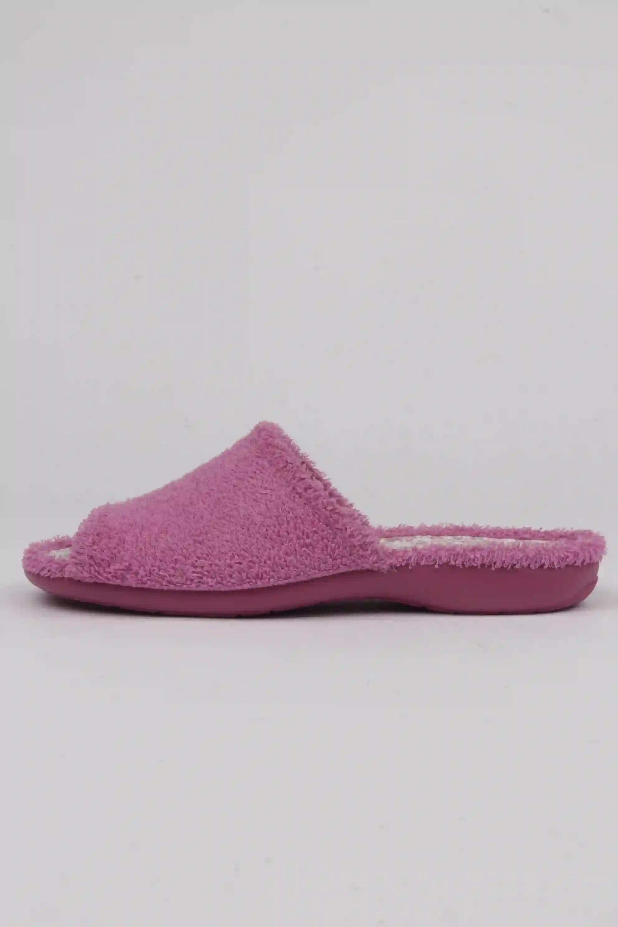 Zapatillas Planos de Rizo Liso Color Morrado
