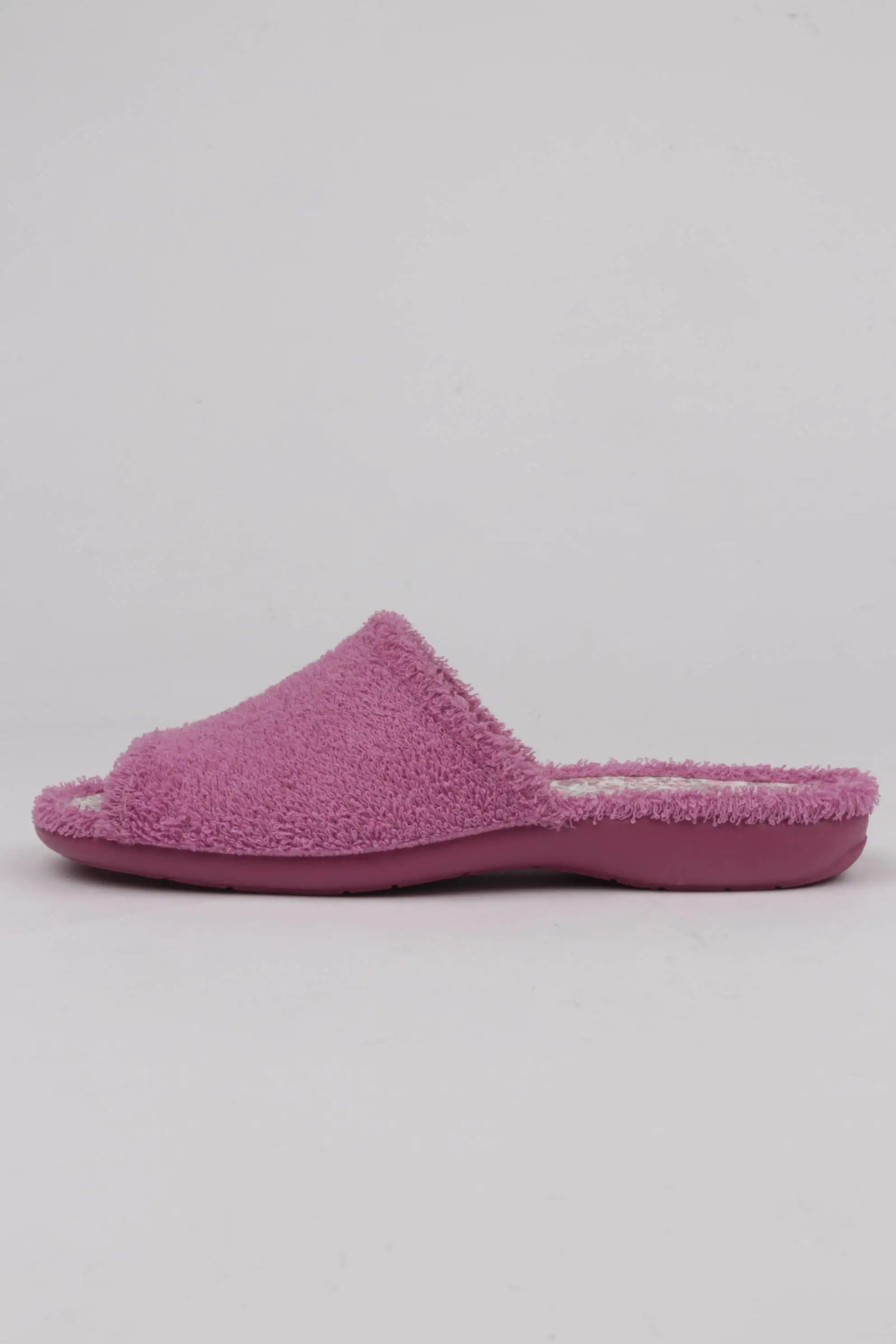 Zapatillas Planos de Rizo Liso Color Morrado