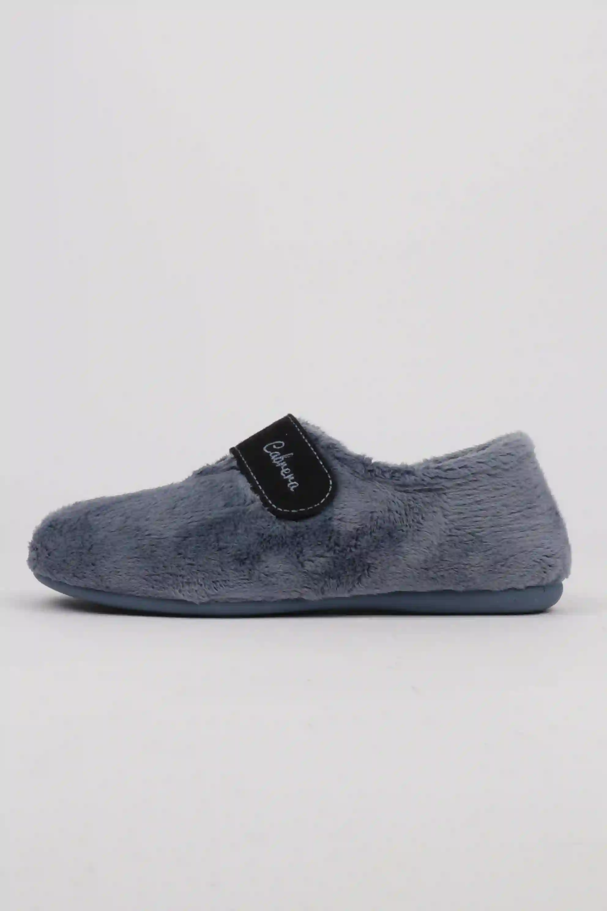 Zapatillas de Casa Mujer Color Azulón Con Cierre de Velcro