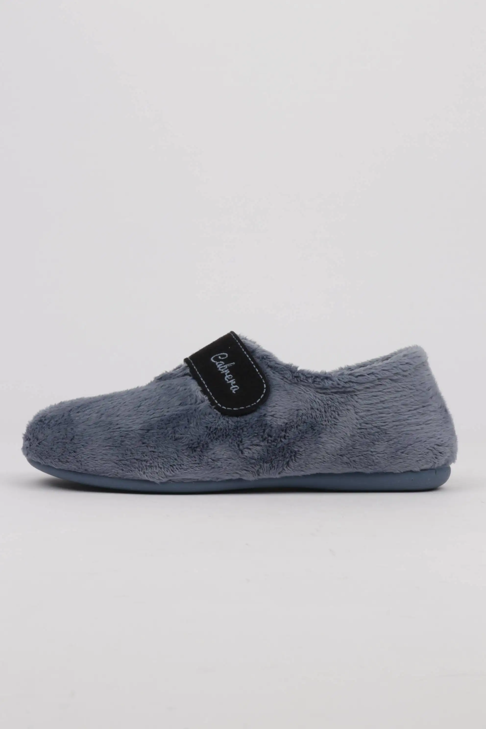 Zapatillas de Casa Mujer Color Azulón Con Cierre de Velcro