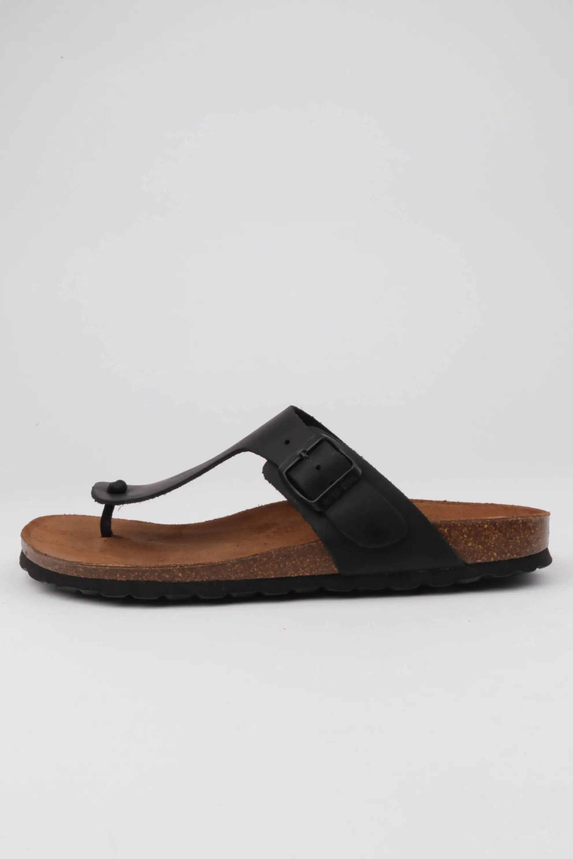 Sandalias Interbios Hombre Entre-Dedo Color Negro