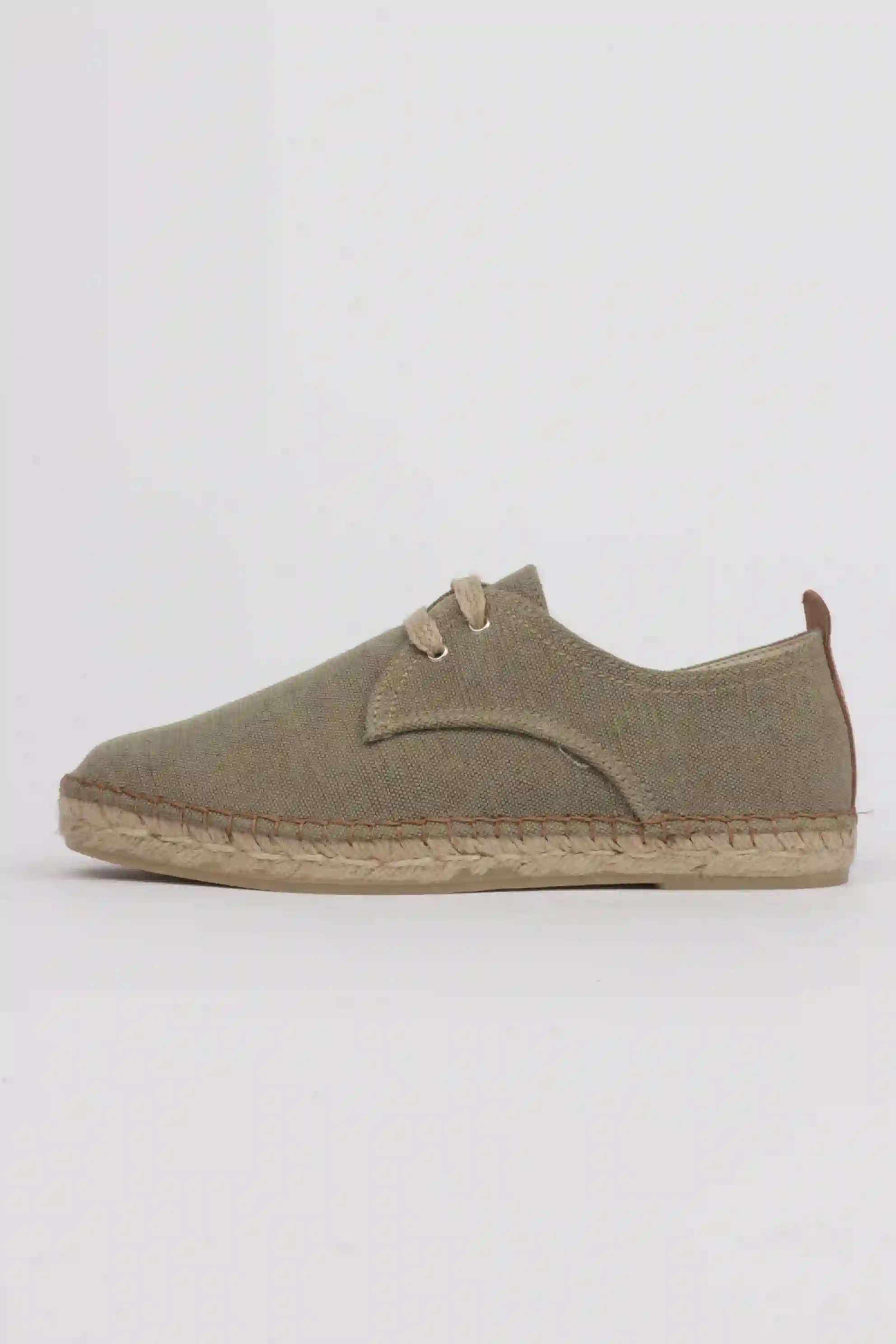 Alpargatas cordones hombre color kaki