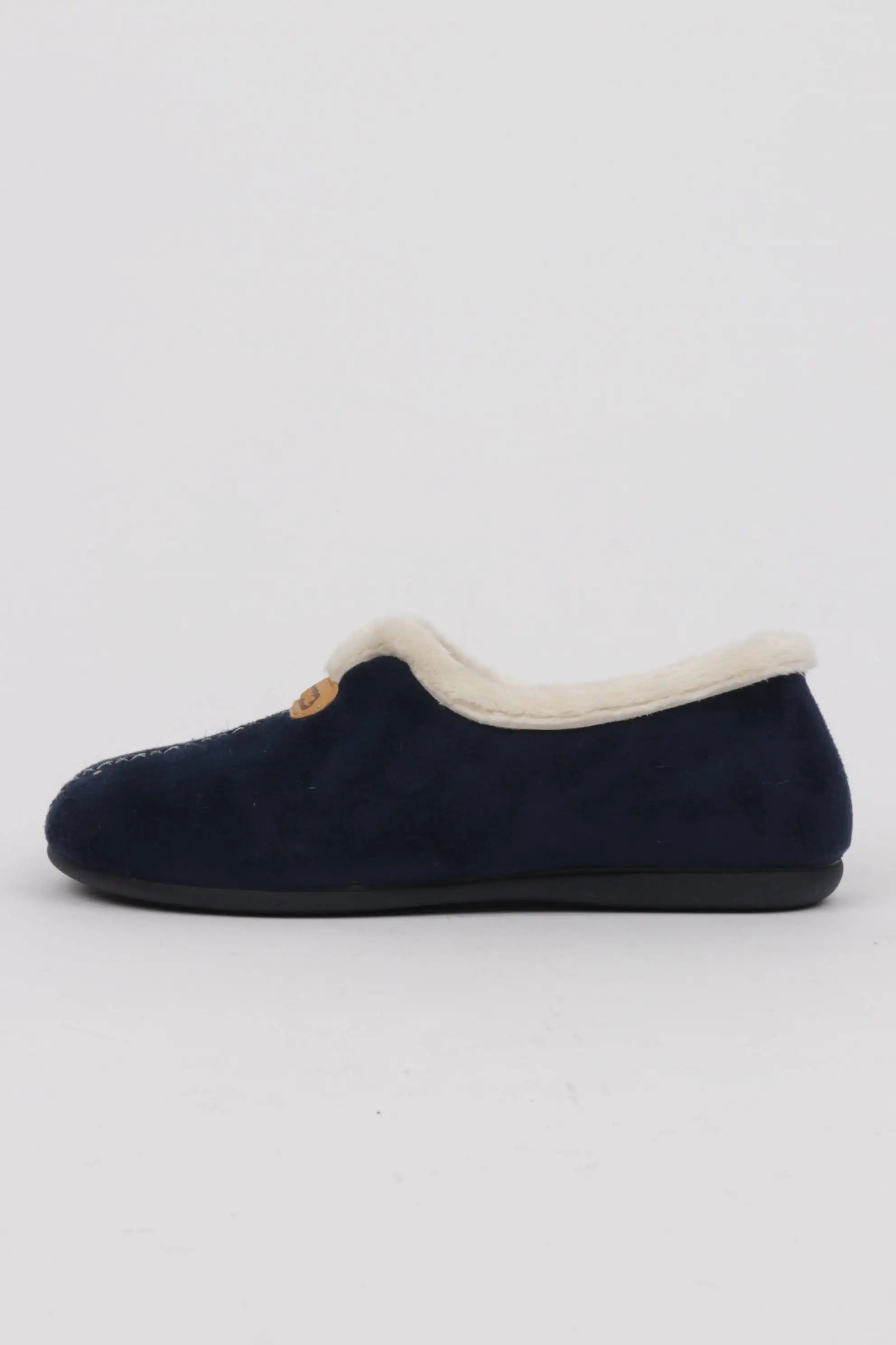Zapatillas Casa Mujer Cerradas Detalla Borde Pelo