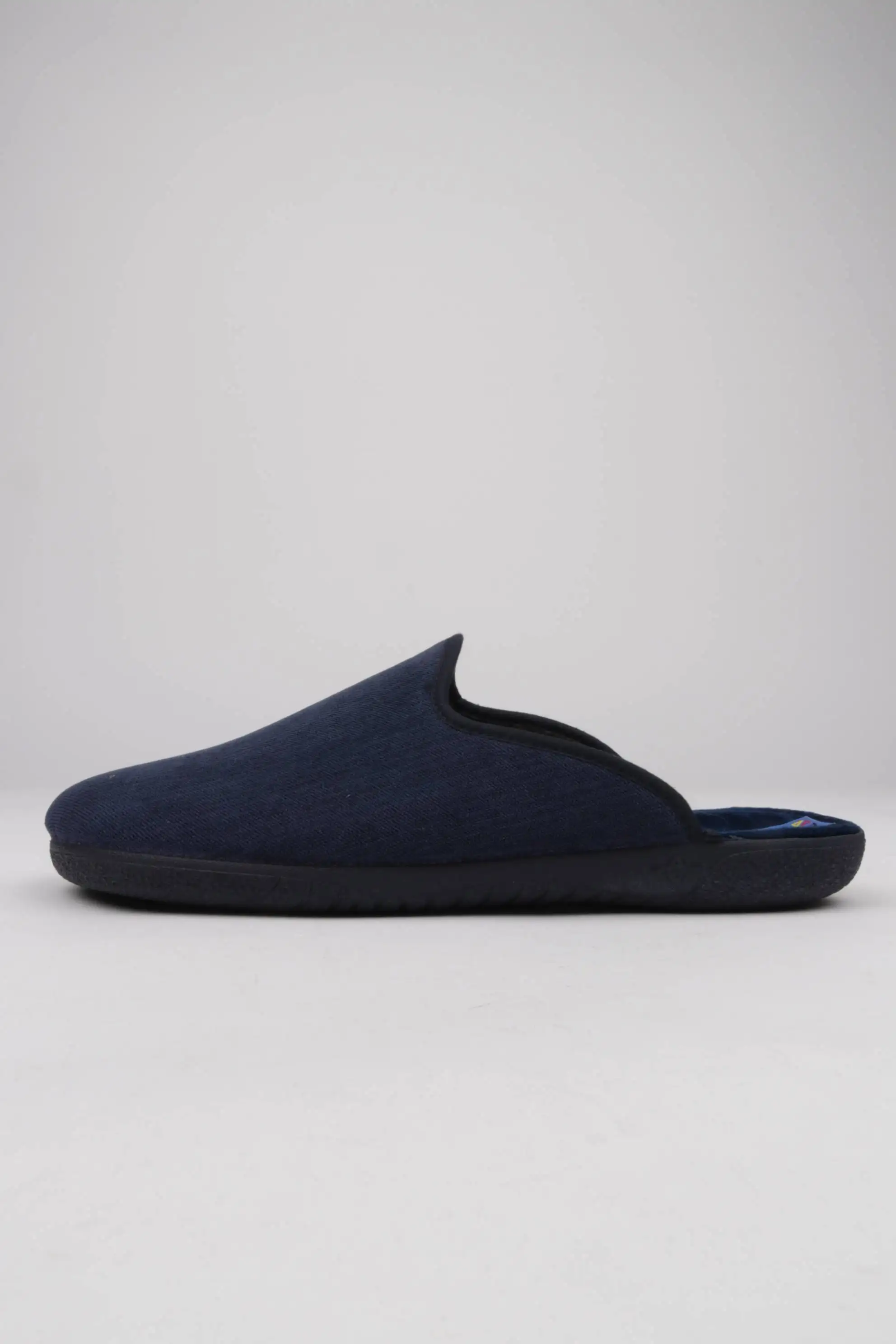 Zapatillas de Estar por Casa Hombre Tejido Textura Azul Marino