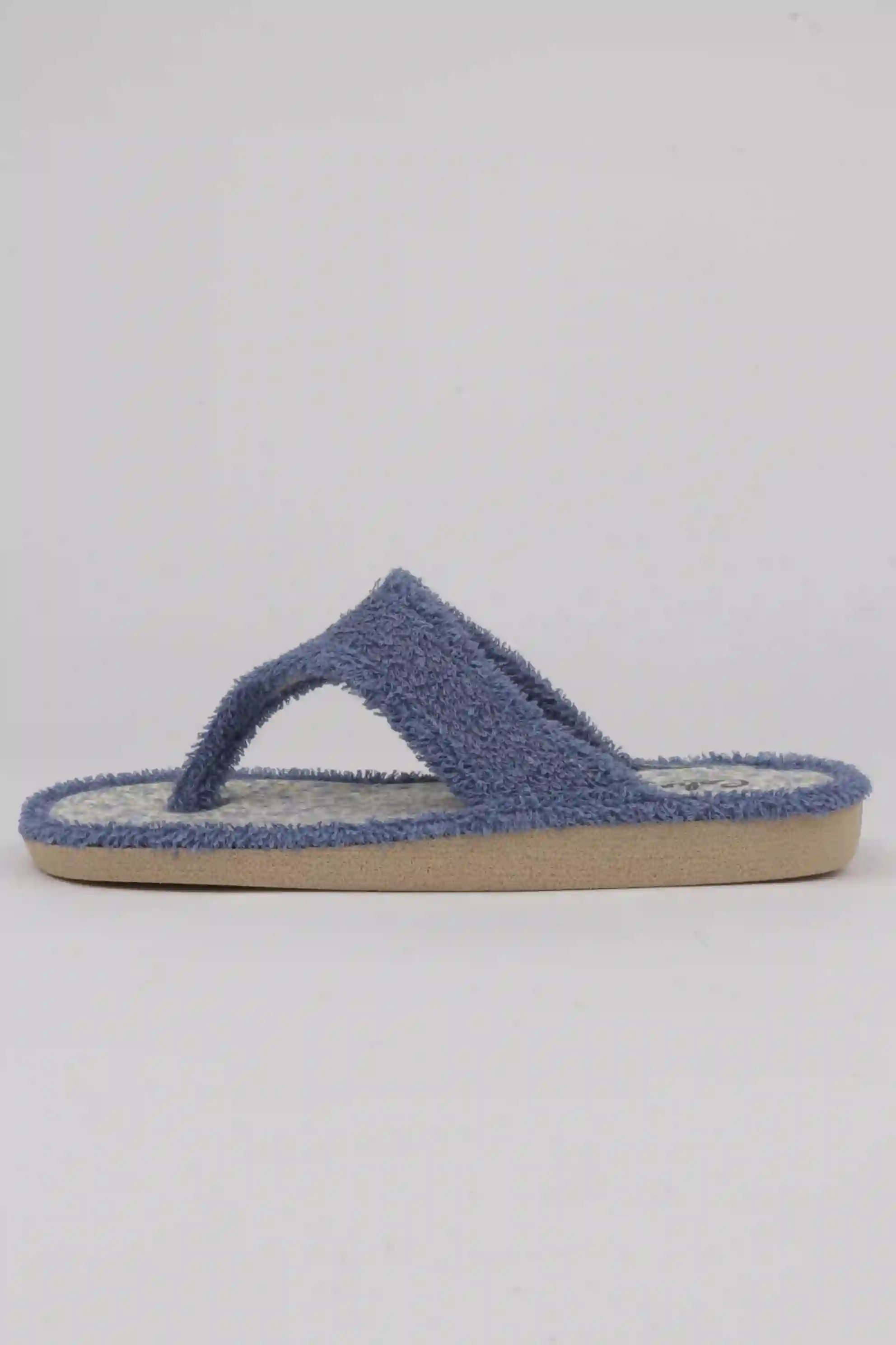 Zapatillas Chanclas Celeste Plantilla Detalle Flores