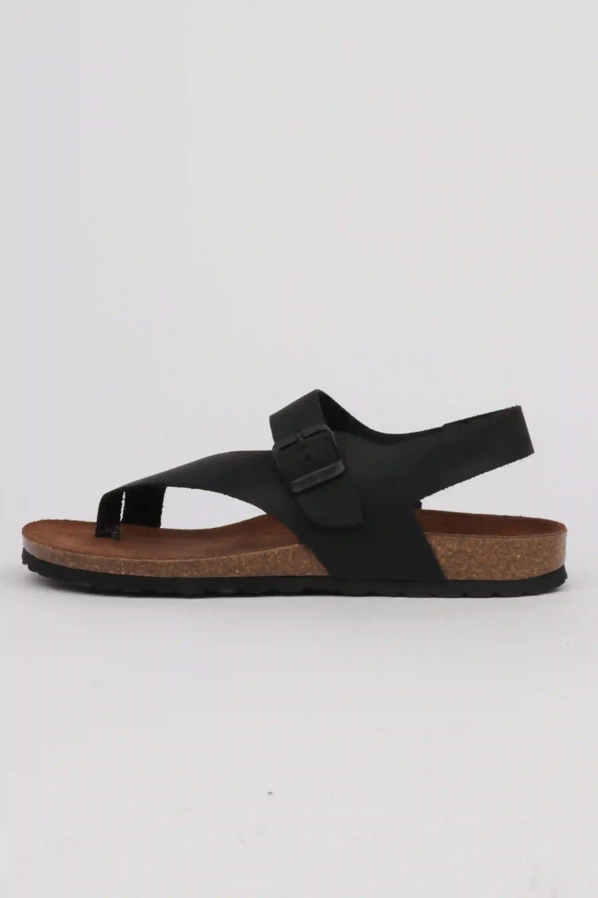 Sandalias negras interbios de hebilla regulable